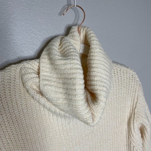 Free People Eleven Sweater in Cream Size XS New OB870945 Turtleneck Tunic - Picture 3 of 12